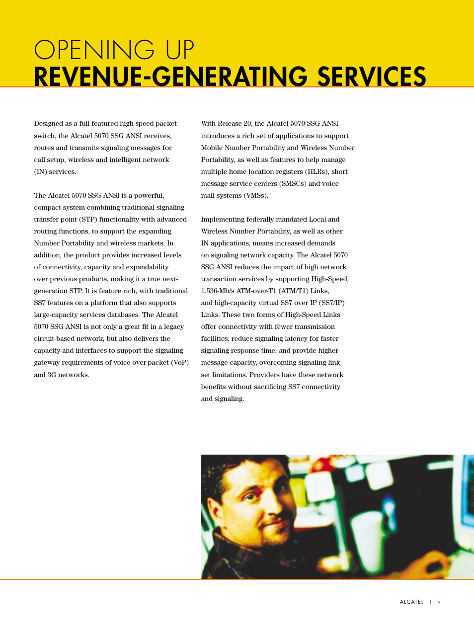 Opening up revenue-generating services | Riverstone Networks Network Device SSG User Manual | Page 3 / 16