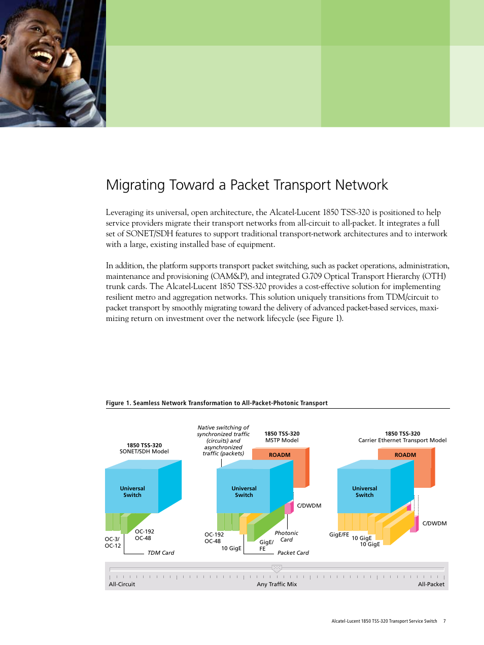 Migrating toward a packet transport network | Riverstone Networks 1850 TSS-320 User Manual | Page 7 / 12