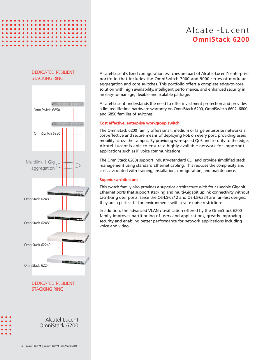 Omnistack 6200 | Riverstone Networks OmniStack 6200 User Manual | Page 4 / 12