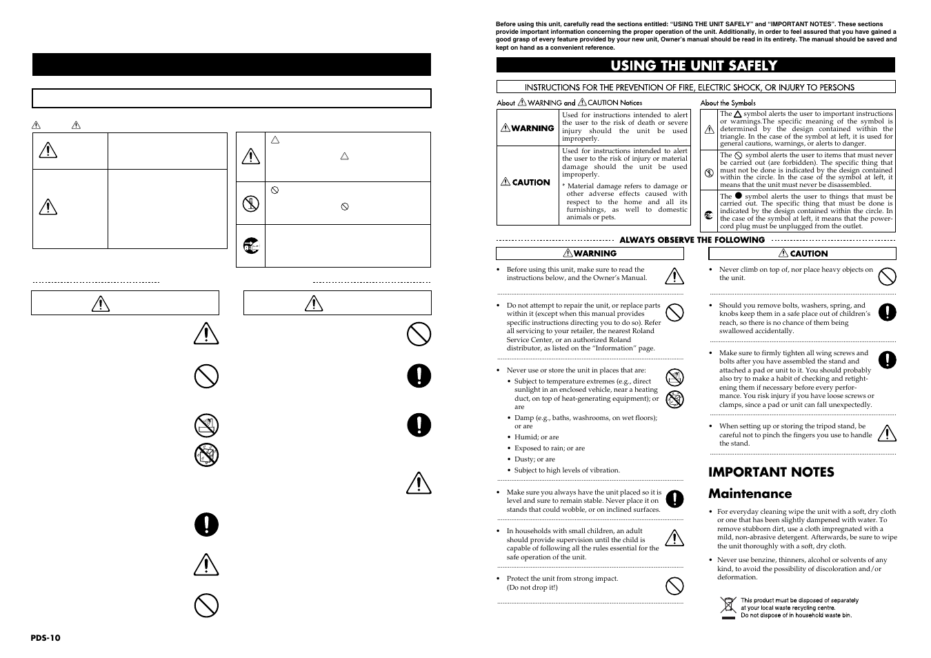 Roland tripod User Manual | Page 2 / 2