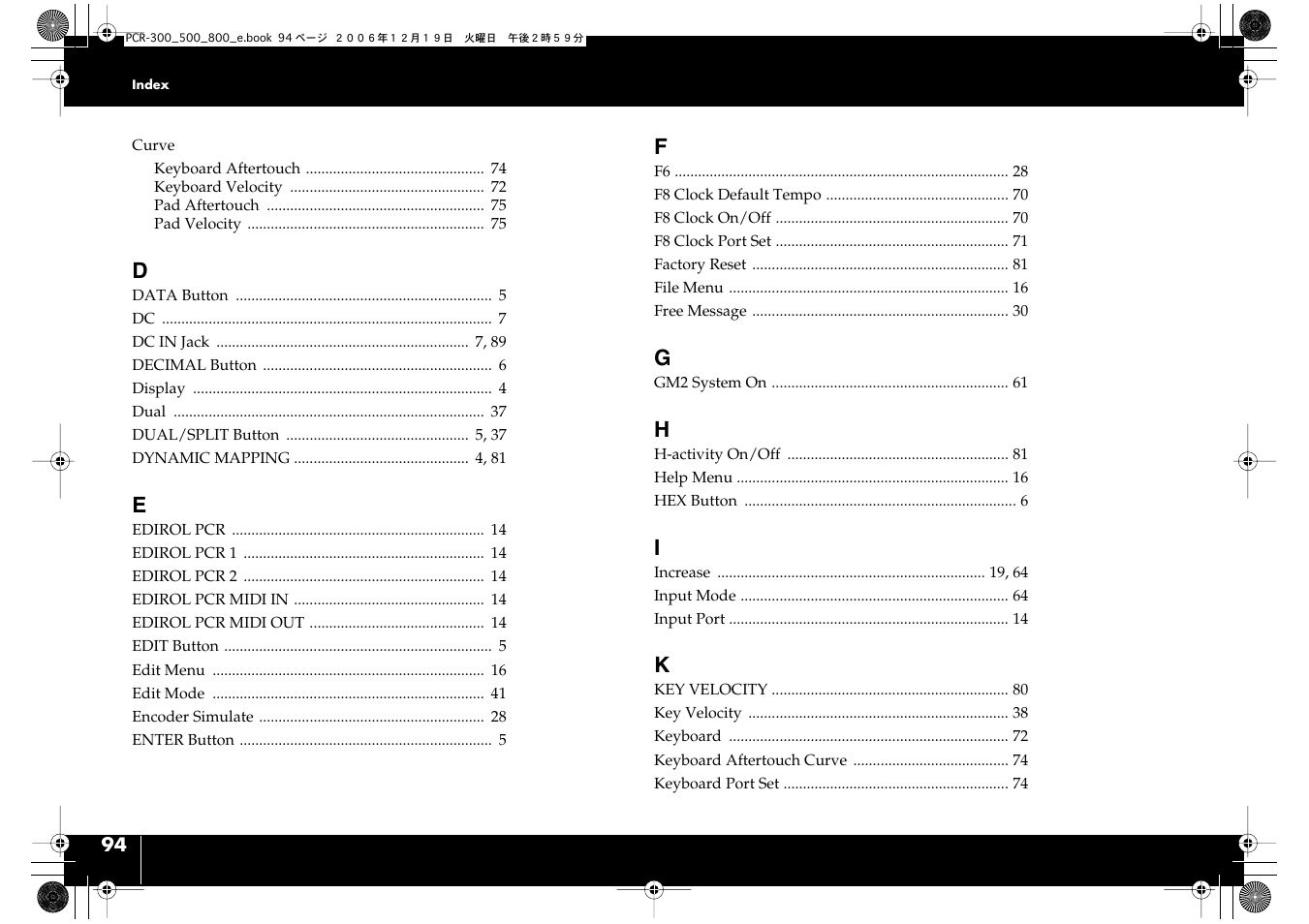 Roland PCR-500 User Manual | Page 94 / 100