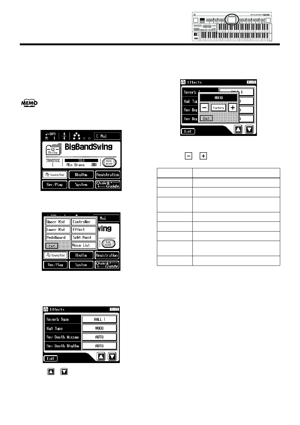 Changing the wall type, Changing the, Wall type | P. 116) | Roland AT90S User Manual | Page 118 / 236