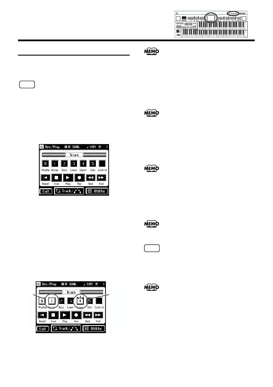 Re-recording, 136 chapter 7 recording/playing back what you play | Roland AT90S User Manual | Page 138 / 236