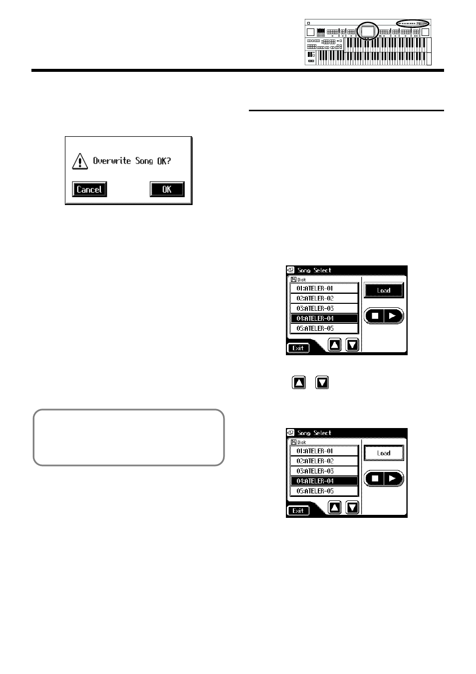 Loading performance songs into the at-90s/80s/60s | Roland AT90S User Manual | Page 142 / 236