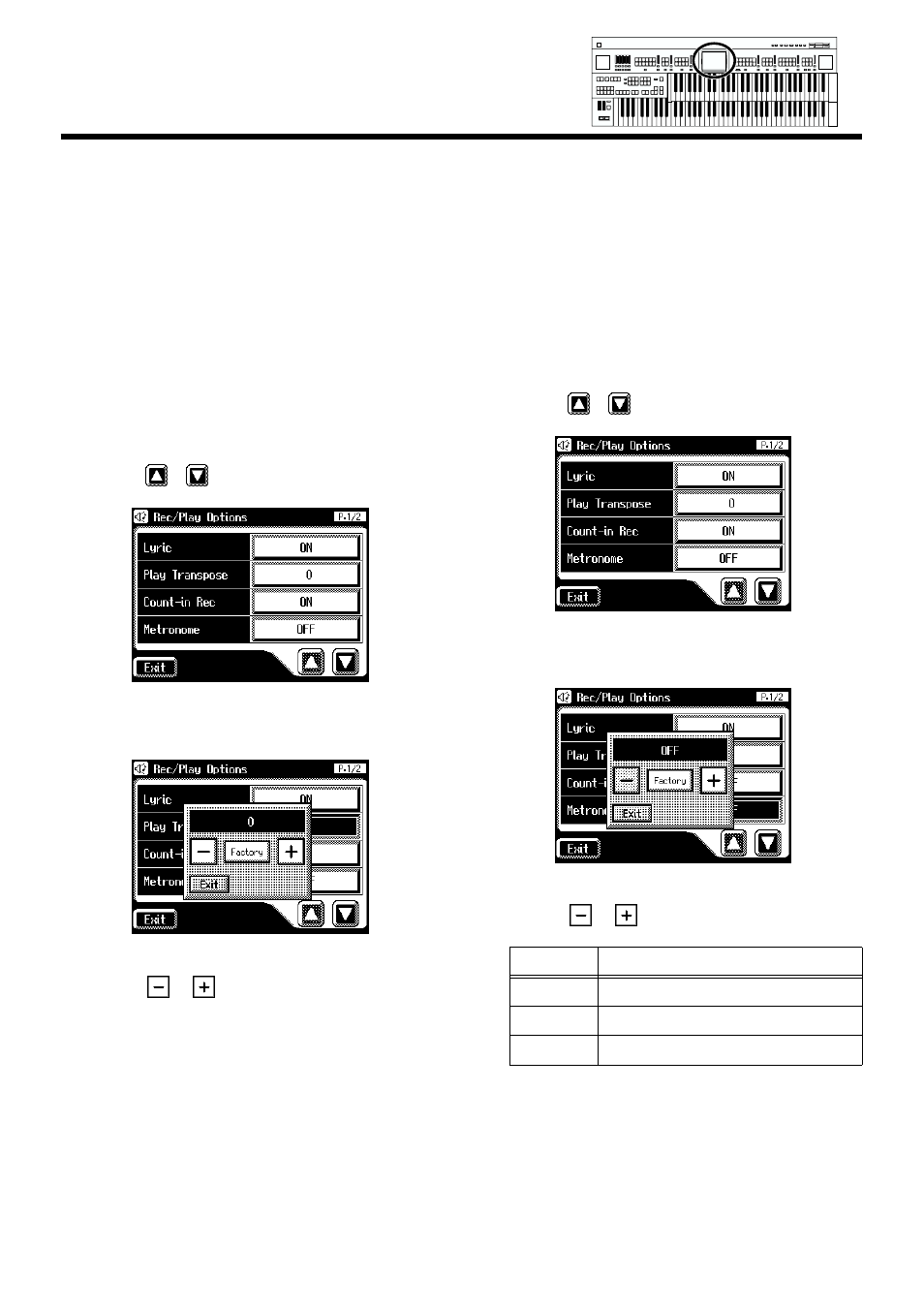 Changing the metronome setting | Roland AT90S User Manual | Page 170 / 236
