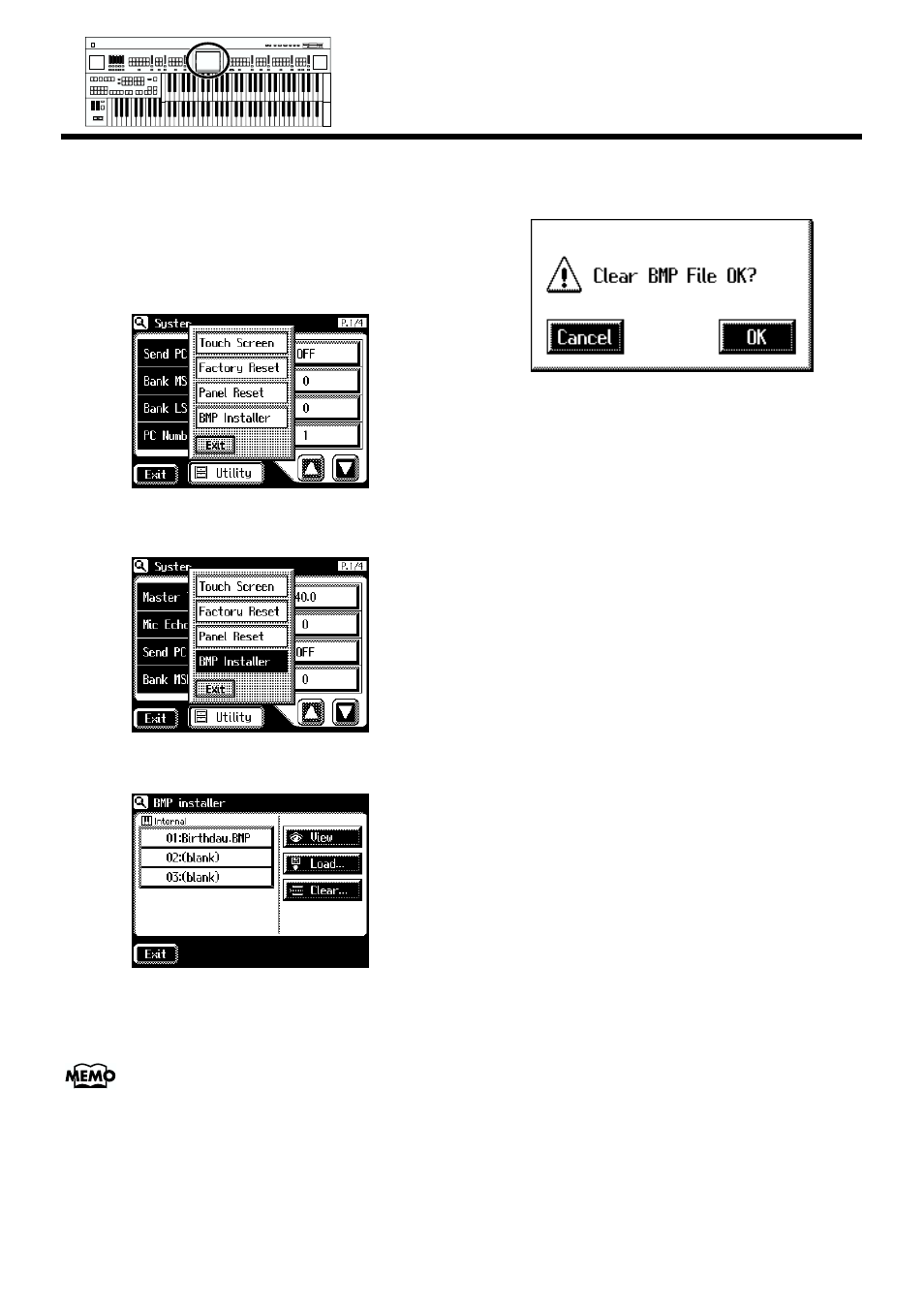 Deleting an image stored in internal memory | Roland AT90S User Manual | Page 179 / 236