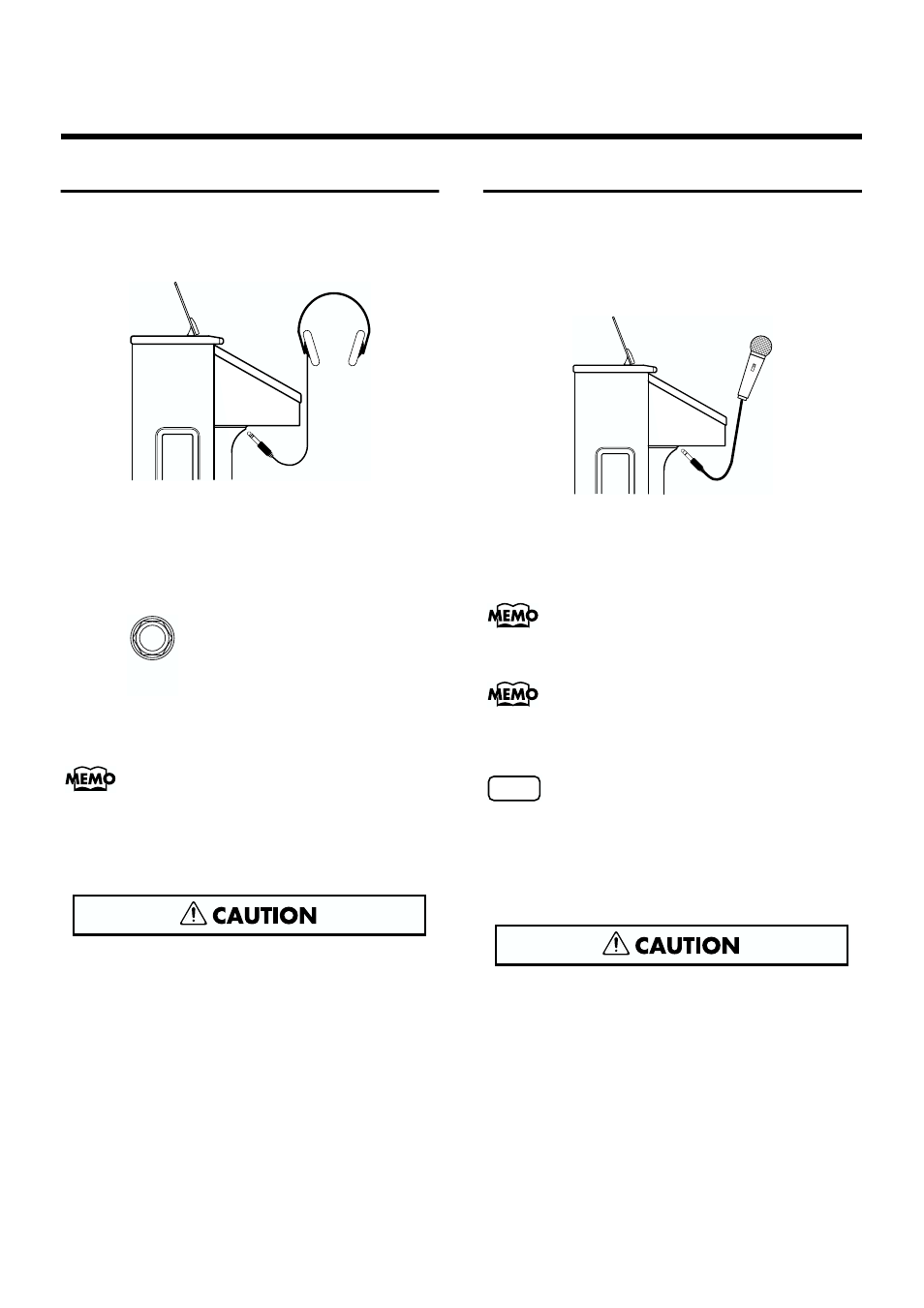 Using headphones, Using a microphone, Using headphones using a microphone | 20 before you start playing | Roland AT90S User Manual | Page 22 / 236