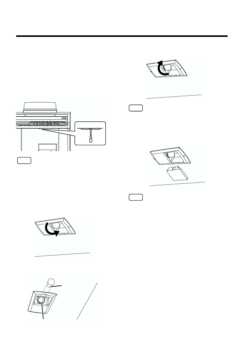 Éclairage des pédales (at-90s uniquement), 221 remplacement des ampoules | Roland AT90S User Manual | Page 223 / 236