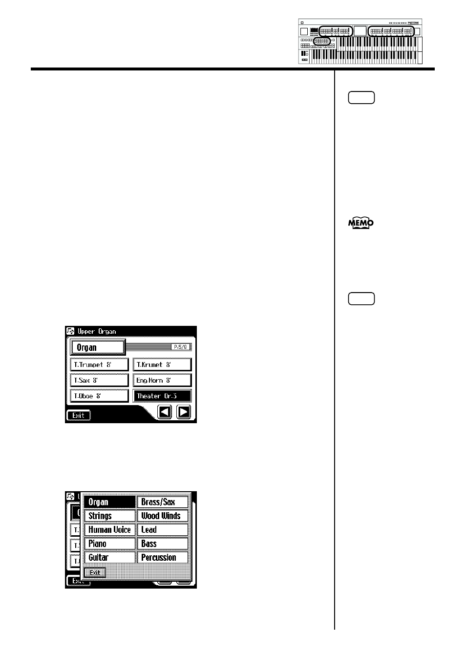 Selecting a voice using the [others] button | Roland AT90S User Manual | Page 42 / 236