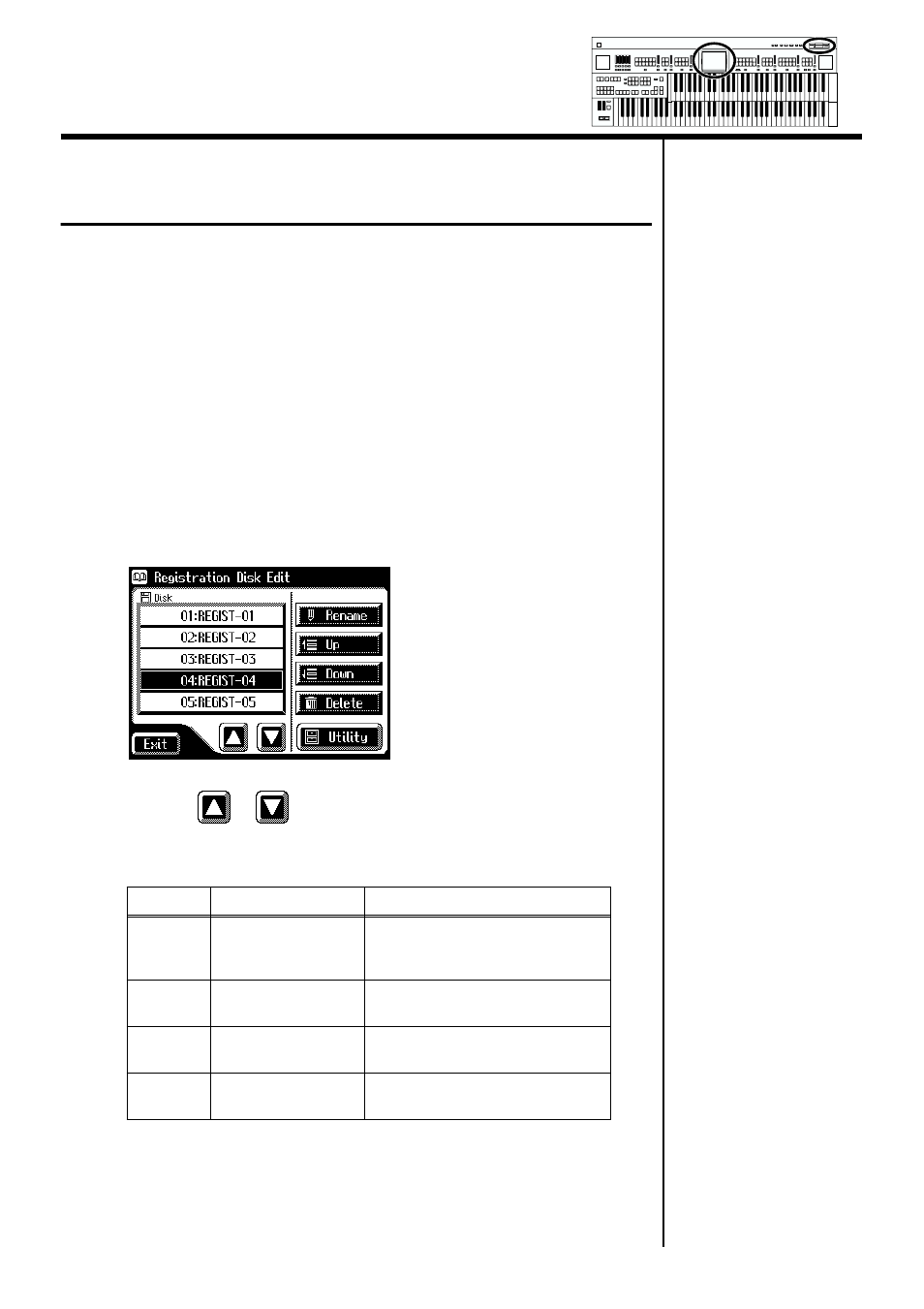 Changing the order of registration on floppy disk | Roland AT90S User Manual | Page 98 / 236