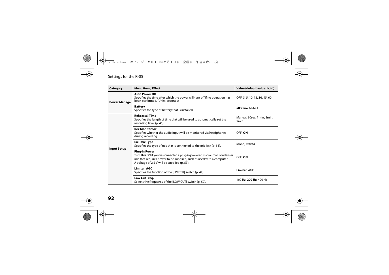 Roland Edirol R-05 User Manual | Page 91 / 113
