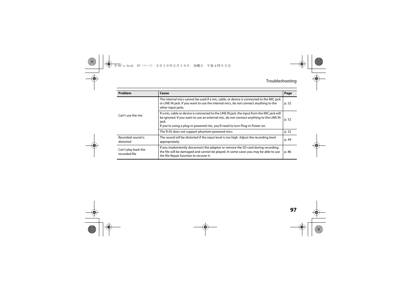 Roland Edirol R-05 User Manual | Page 96 / 113