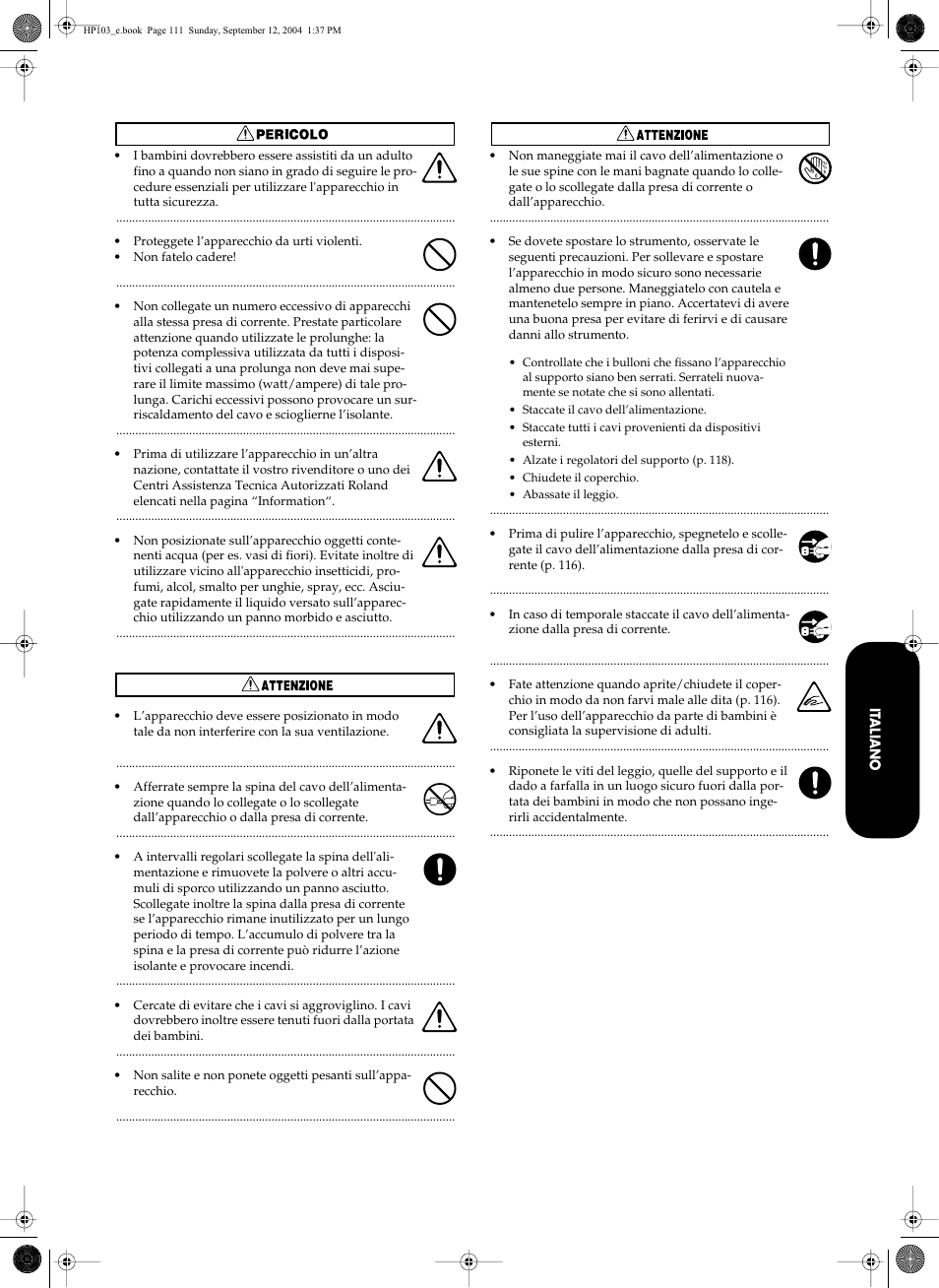 Roland HP103e User Manual | Page 113 / 224