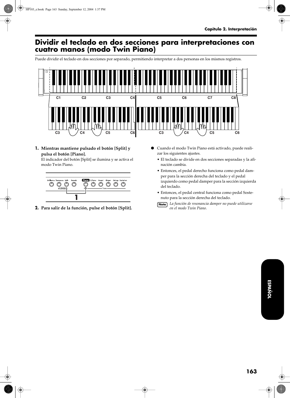 Roland HP103e User Manual | Page 165 / 224