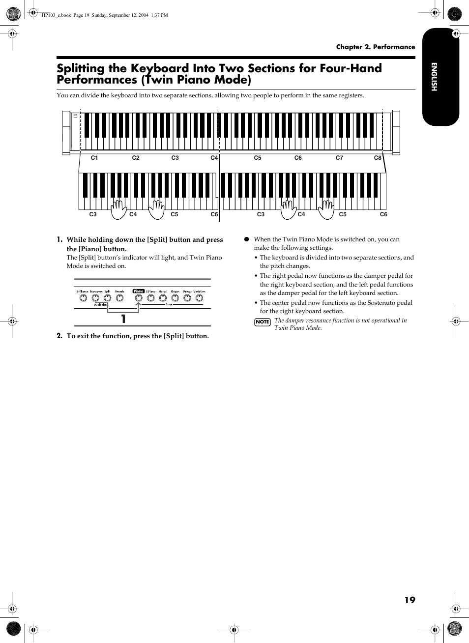 Roland HP103e User Manual | Page 21 / 224