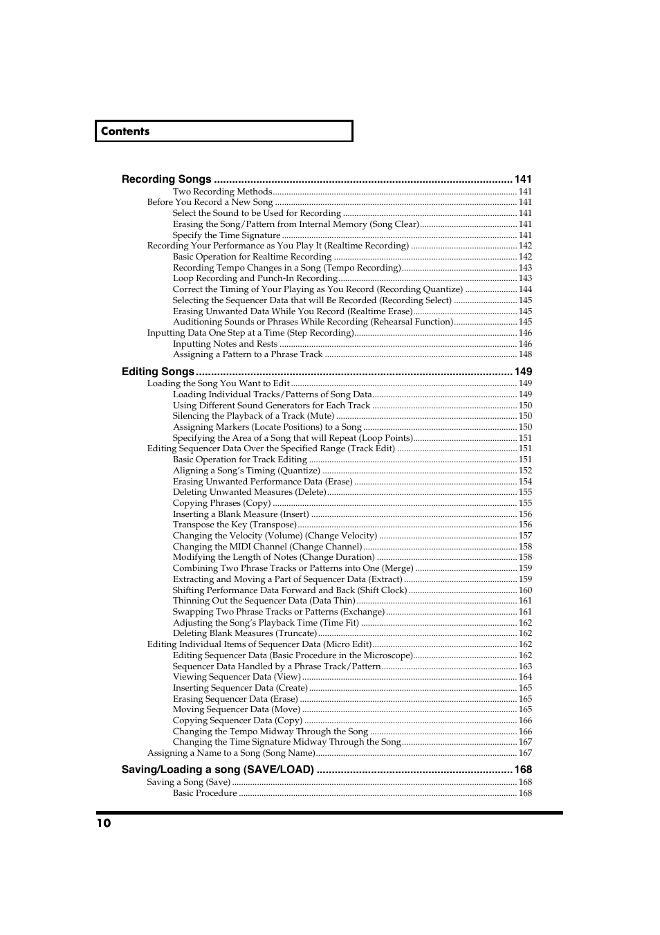 Roland Fantom-S88 User Manual | Page 10 / 228