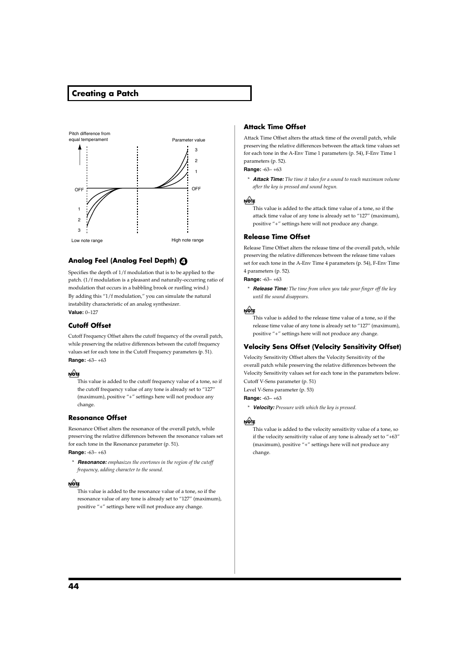 44 creating a patch | Roland Fantom-S88 User Manual | Page 44 / 228