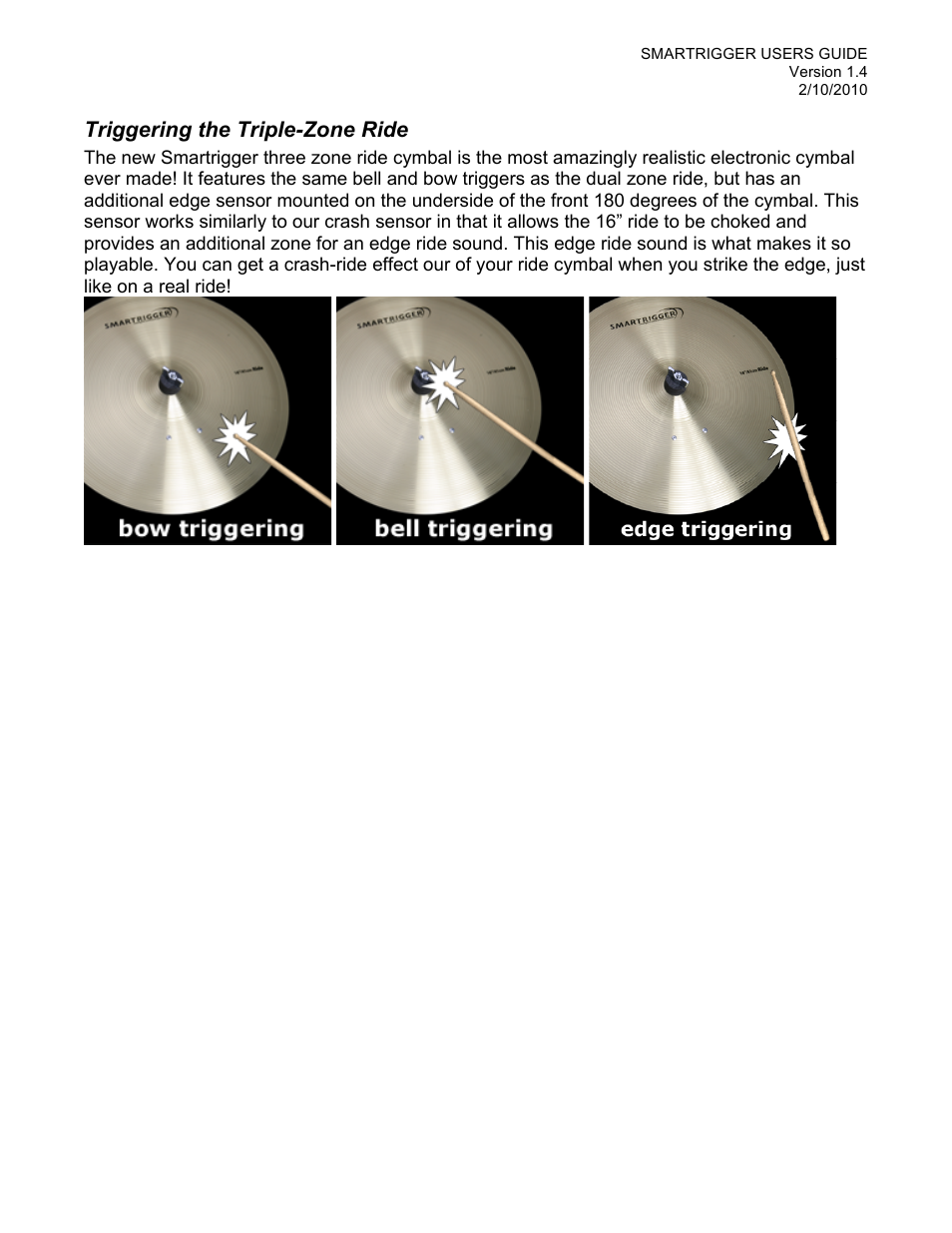 Triggering the triple-zone ride | Roland TD-20 User Manual | Page 11 / 22