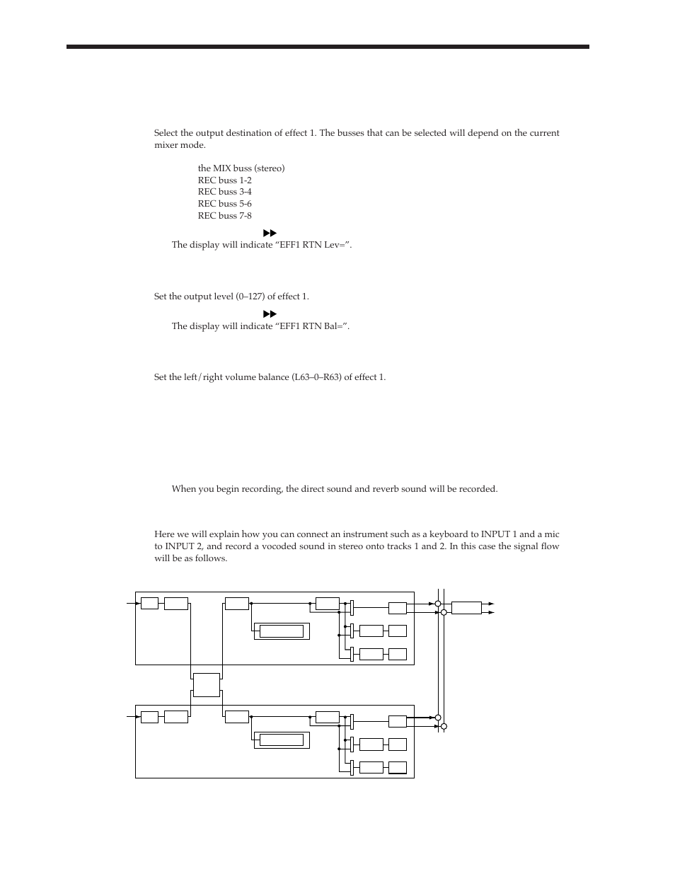 Applying a vocoder while you record (insert) | Roland Vs-880 User Manual | Page 104 / 154