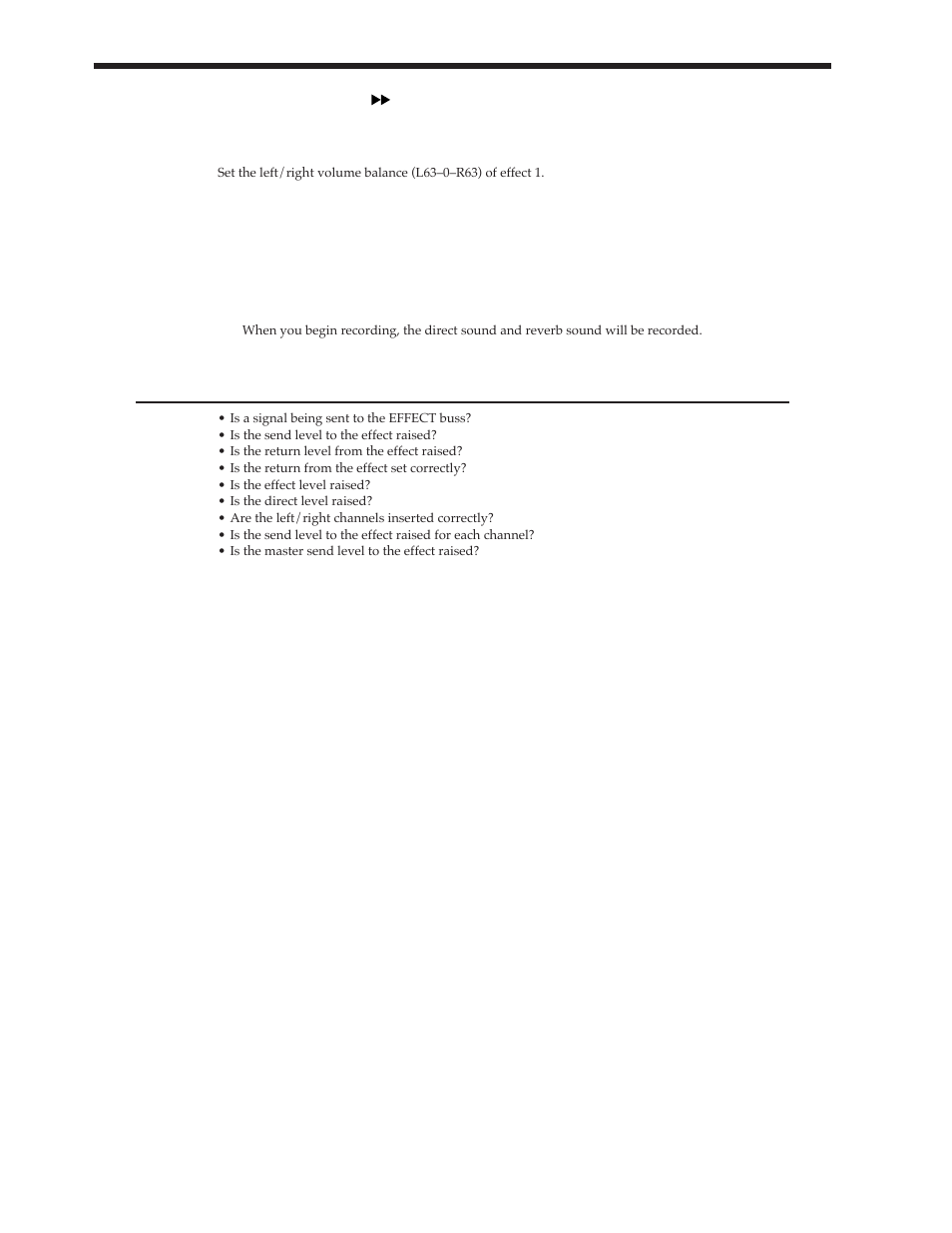 If the effect does not sound as you expect | Roland Vs-880 User Manual | Page 108 / 154