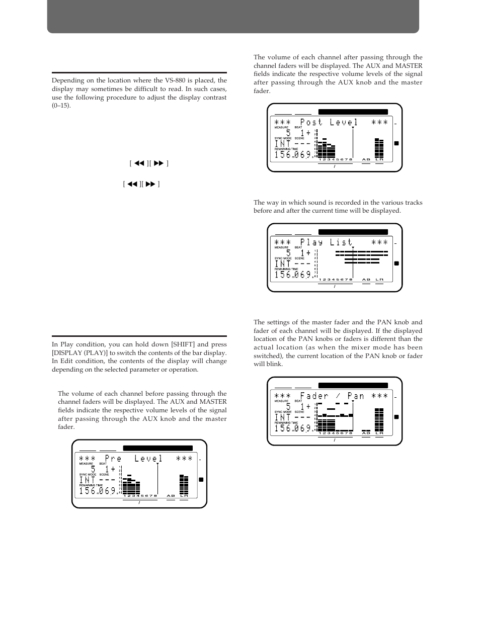 Chapter 10 overall settings and status checking | Roland Vs-880 User Manual | Page 114 / 154