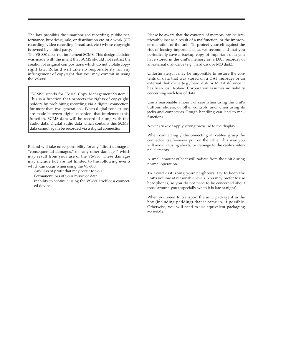 Roland Vs-880 User Manual | Page 12 / 154