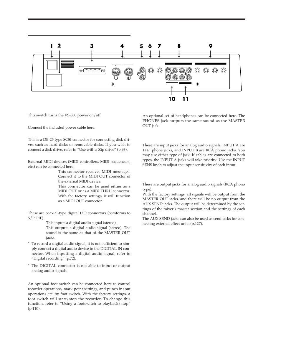 Rear panel | Roland Vs-880 User Manual | Page 16 / 154