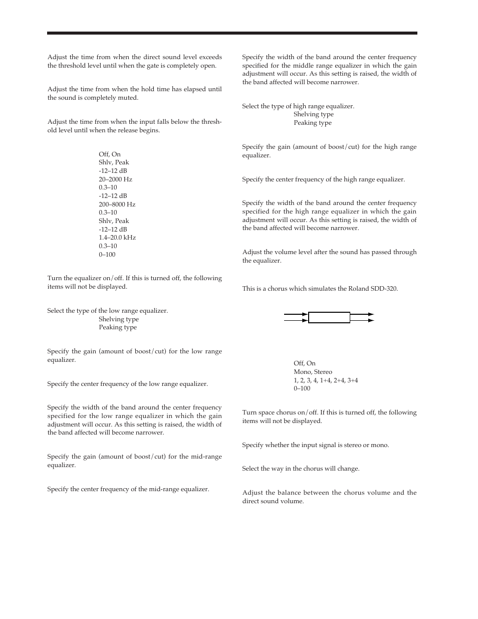 Space chorus | Roland Vs-880 User Manual | Page 24 / 154