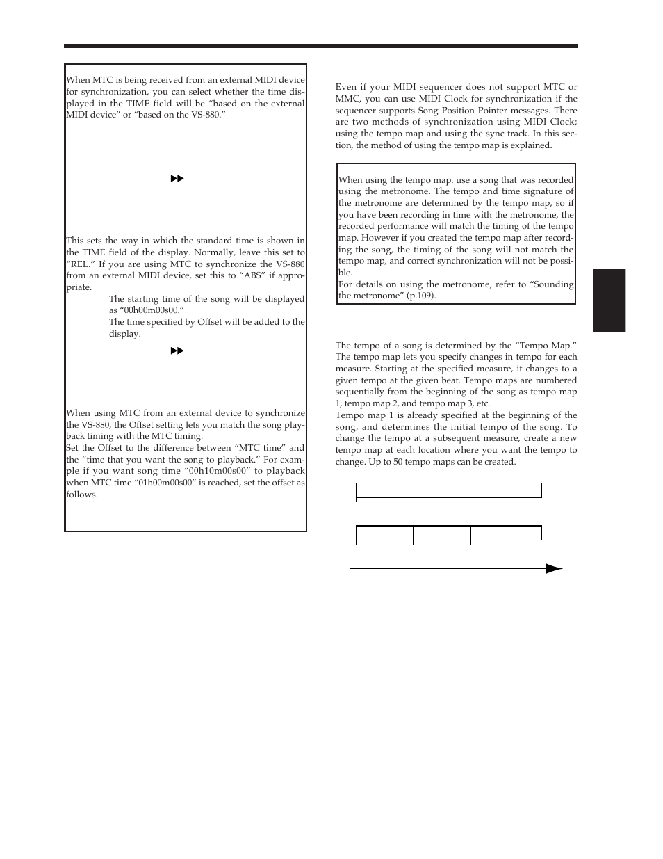 Using the tempo map, What is the tempo map | Roland Vs-880 User Manual | Page 89 / 154