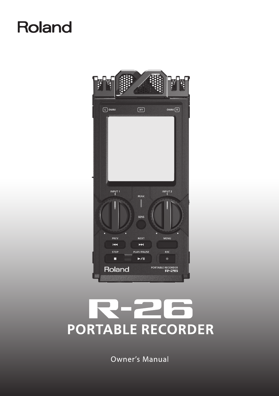 Roland Portable Recorded R-26 User Manual | 112 pages