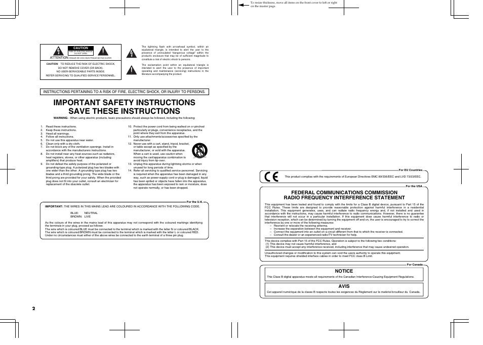 Notice avis | Roland AT15 User Manual | Page 2 / 120