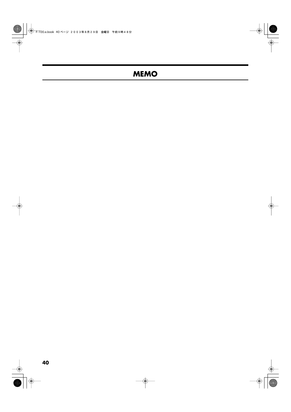 Roland F-100 User Manual | Page 40 / 44