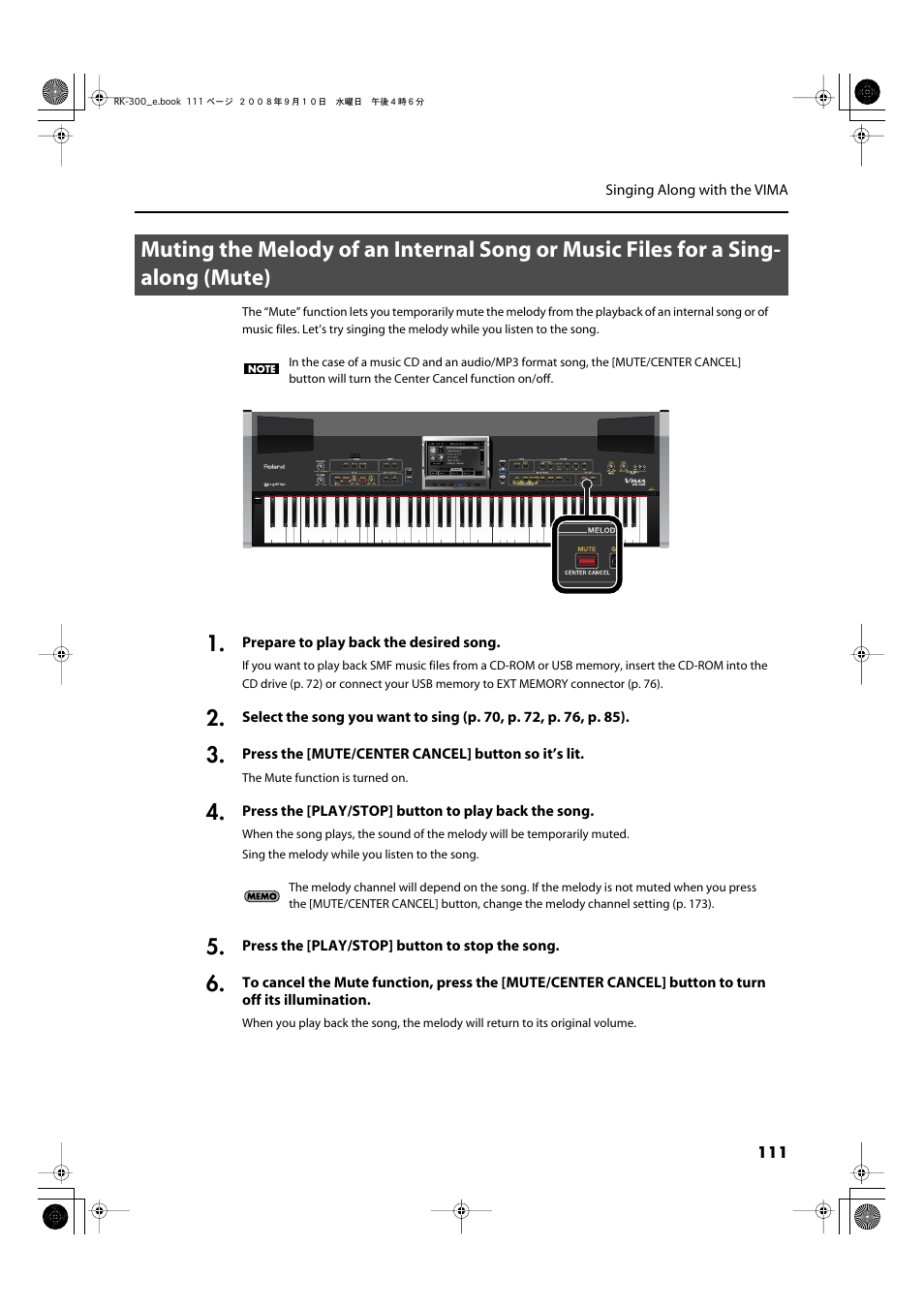 Roland RK-300 User Manual | Page 111 / 228