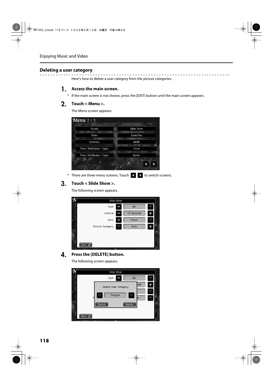 Roland RK-300 User Manual | Page 118 / 228