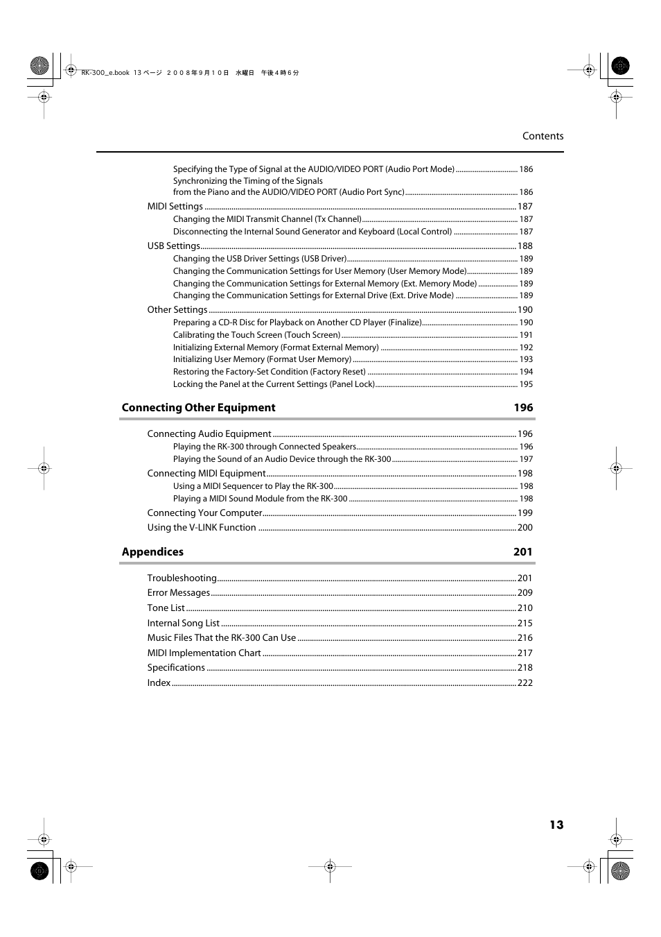 Roland RK-300 User Manual | Page 13 / 228