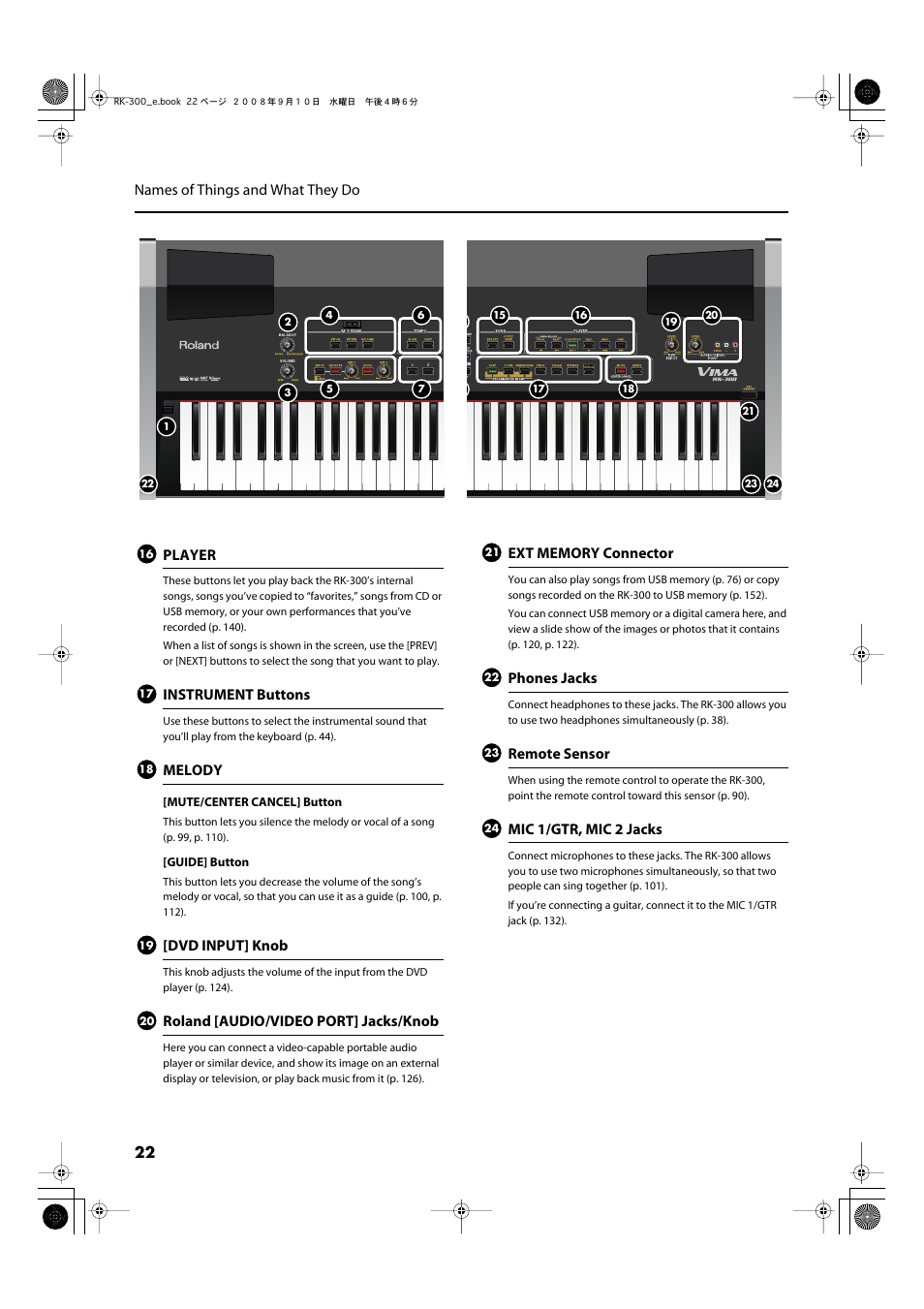 Roland RK-300 User Manual | Page 22 / 228