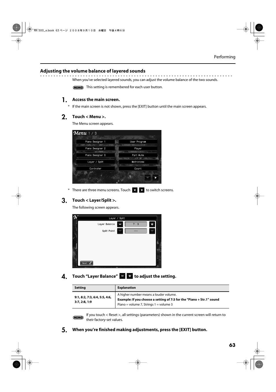 Roland RK-300 User Manual | Page 63 / 228