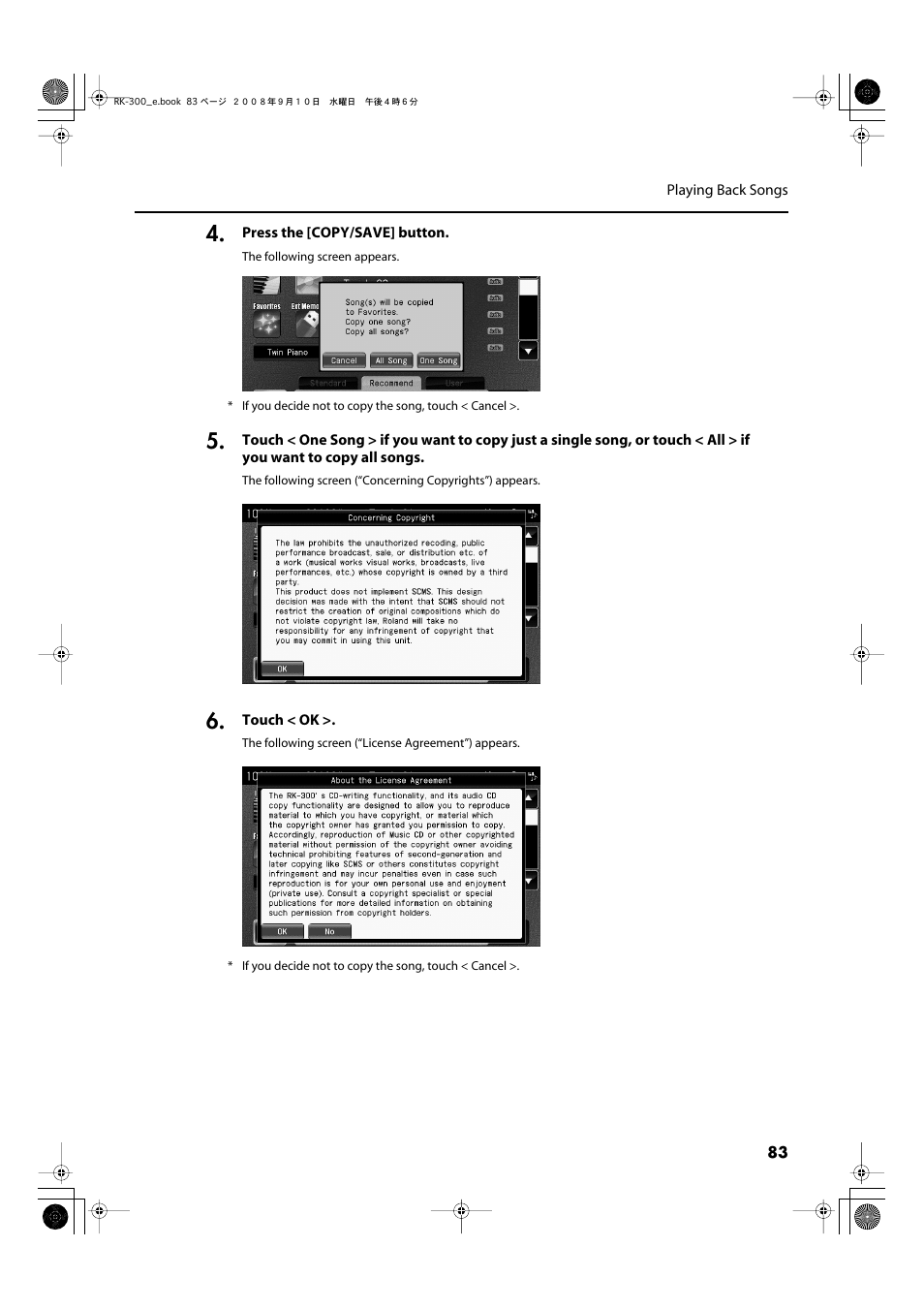 Roland RK-300 User Manual | Page 83 / 228