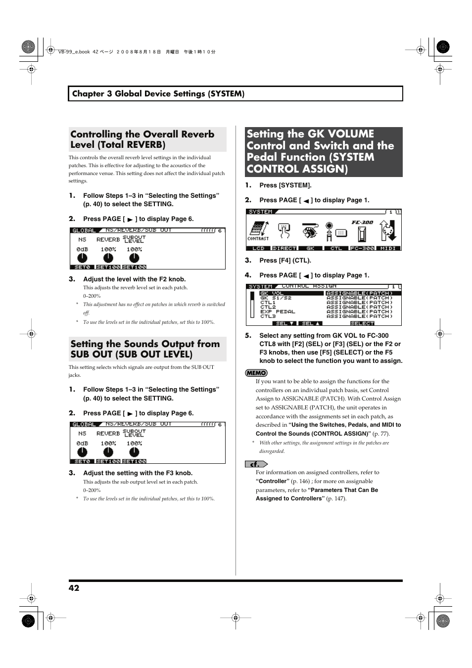Roland V-Bass VB-99 User Manual | Page 42 / 184