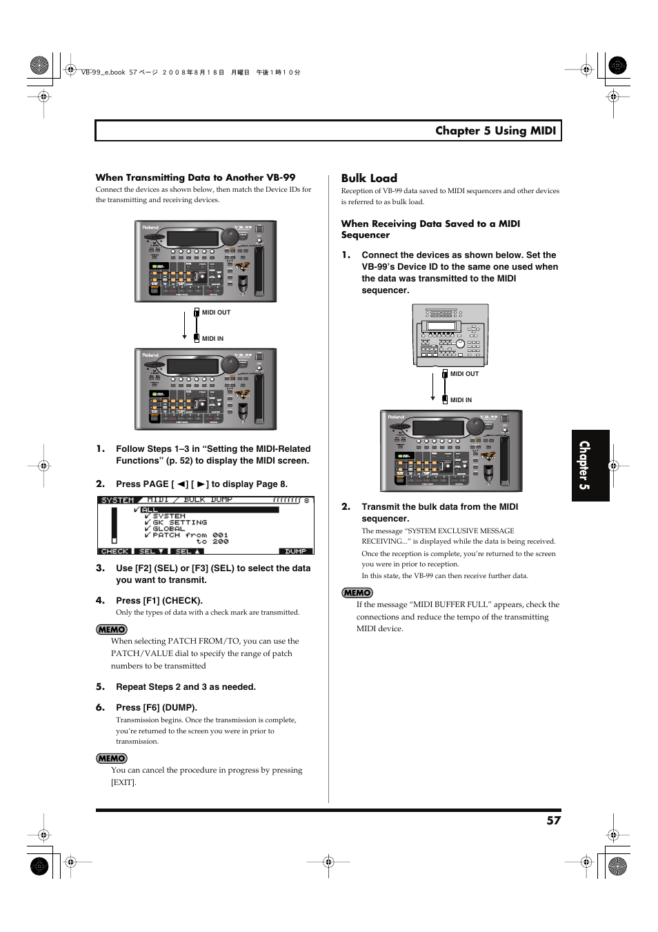 Chapter 5 | Roland V-Bass VB-99 User Manual | Page 57 / 184