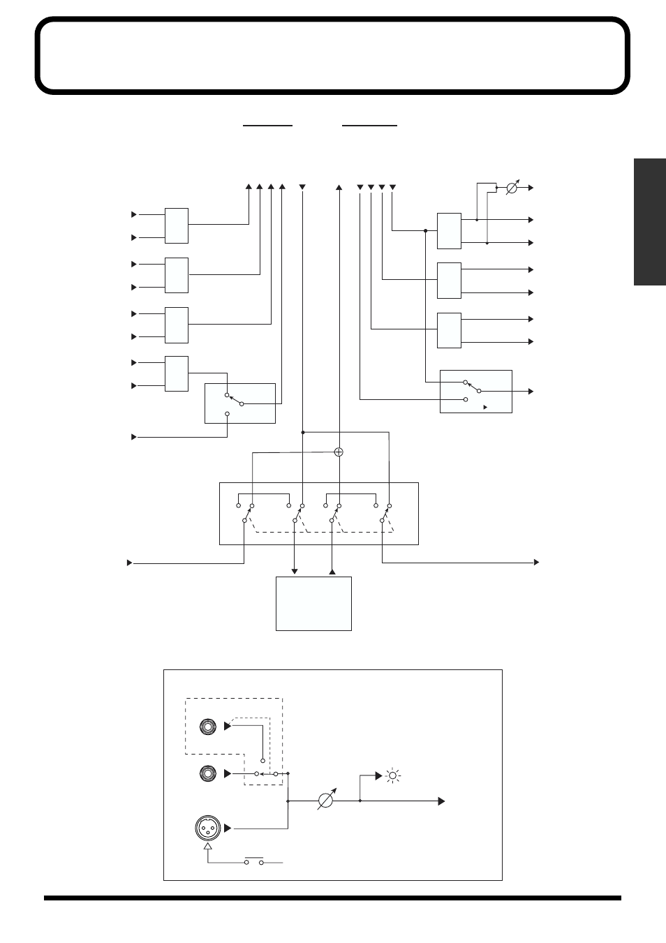 Block diagram, Analog input 1 - 8, R-bus | Roland SI-24 User Manual | Page 47 / 52