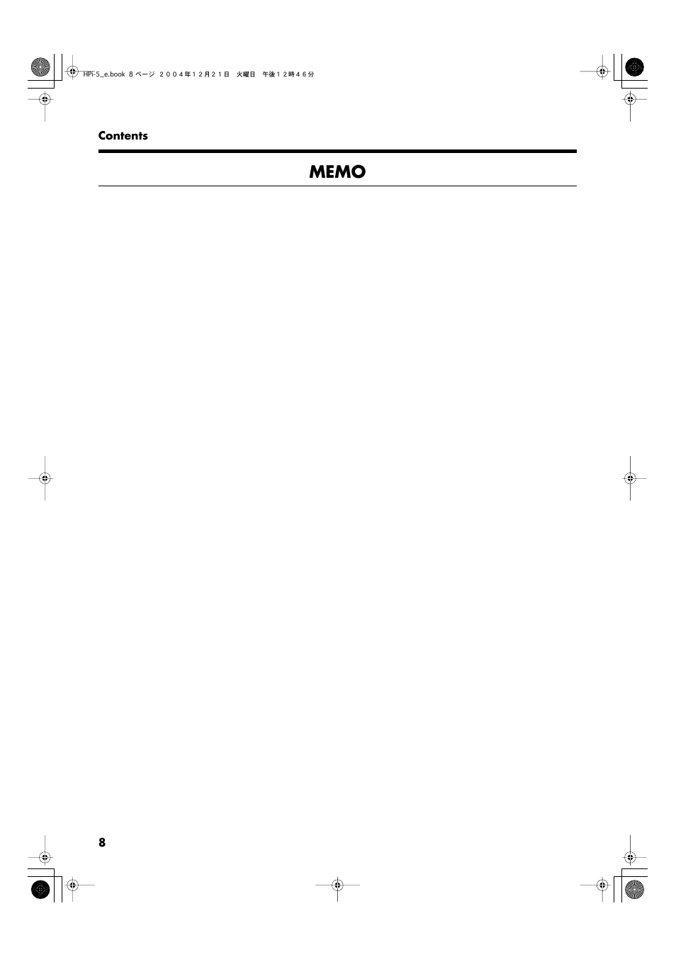 Roland HPi-5 User Manual | Page 8 / 68