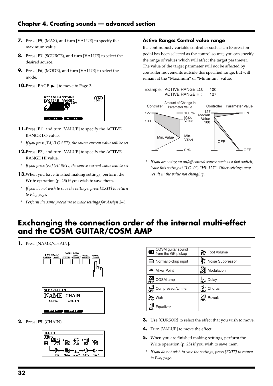 Roland VG-88 User Manual | Page 32 / 84