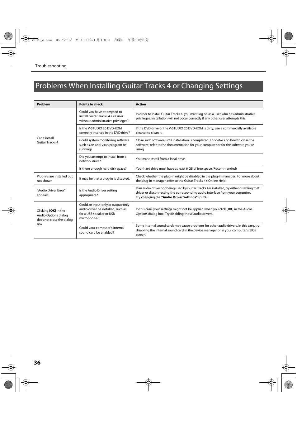 Roland V-Studio VS-20 User Manual | Page 36 / 52