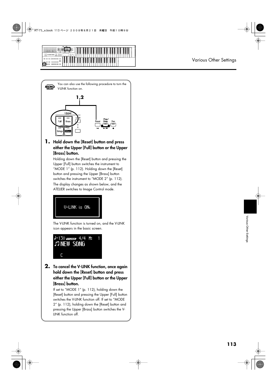 Roland ATELIER 5100001499 User Manual | Page 115 / 144