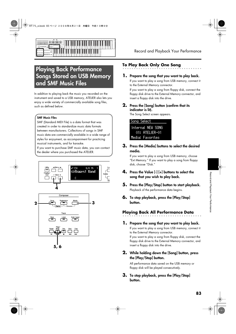 Roland ATELIER 5100001499 User Manual | Page 85 / 144