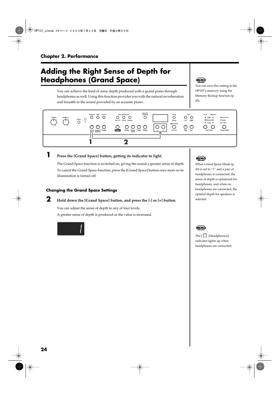 Roland HP107 User Manual | Page 24 / 64