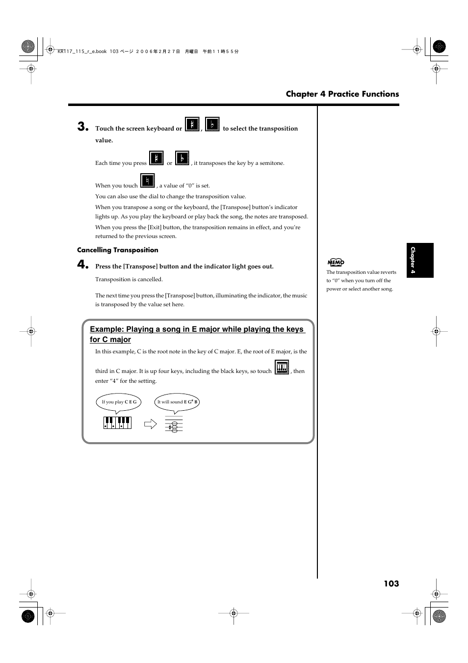 Roland KR-115 User Manual | Page 103 / 228