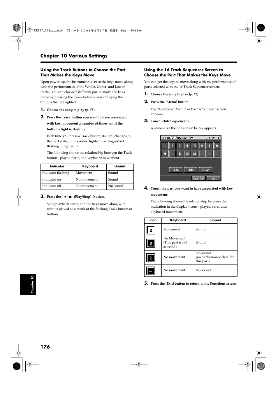 Roland KR-115 User Manual | Page 176 / 228