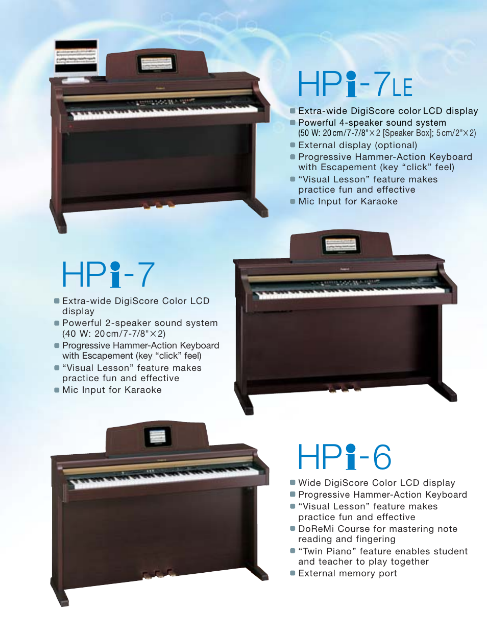 Hp -7, Hp -6 | Roland HP -7LE User Manual | Page 2 / 5